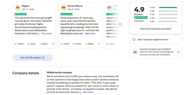 Trustpilot rating